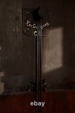 Gustav Becker German Oak Gründerzeit/Historismus Longcase Clock Circa 1900-10