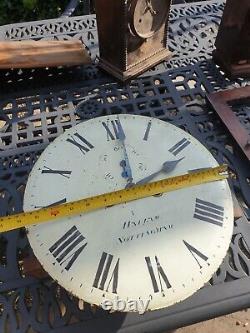 Hallam Nottingham 8 day antique Longcase grandfather clock movement and 14 dial