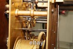 Hariman Workington Grandfather Clock Movement And Dial Serviced Working C. 1750