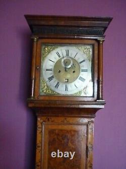 Henry Massey London Walnut Marquetry Longcase 8 day clock London Circa. 1710