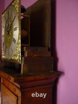 Henry Massey London Walnut Marquetry Longcase 8 day clock London Circa. 1710