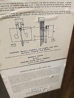 Howard Miller Barwick Grandfather Clock Model 4896 Movement 180 With Weights