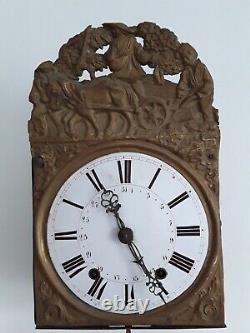 INTERESTING ORNATE French Longcase Grandfather Clock, movement wall clock
