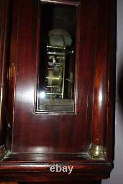 Impressive London James Rawlins Longcase Grandfather Antique Clock Cuban Flame