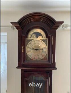 Interclock tall Grandfather clock Very Good Condition