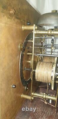 Interesting Unusual Striking 8 Day Longcase/grandather Brass Dial Clock Movement