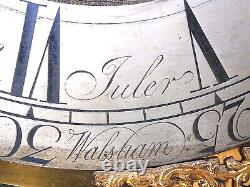 JOHN JULER NORTH WALSH 8day longcase GRANDFATHER CLOCK DIAL+move 12 inch c1770