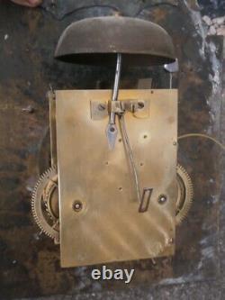 John Carmichael, Greenock 1750 8DAY LONGCASE GRANDFATHER CLOCK DIAL+MOVE12X16+1/