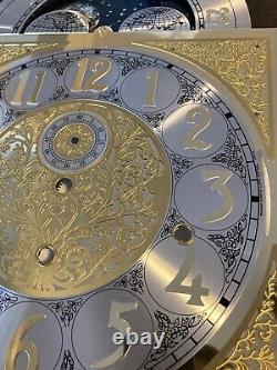 Krauss Grandfather Clock Moon Phase Dial For Hermle Chain Chime Movement