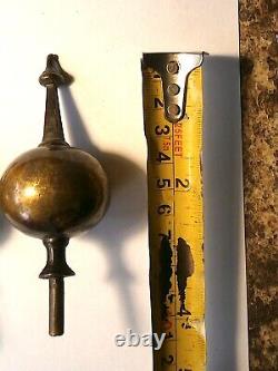 LONGCASE GRANDFATHER CLOCK cast brass FINIALS X3