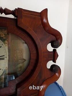 Lawrence Hug Birmingham Longcase grandfather antique clock 30 hour