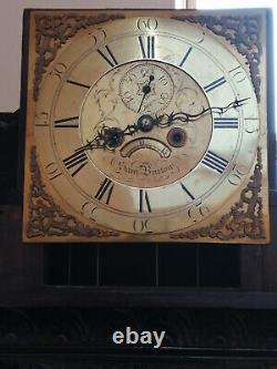 Long case grandfather clock by Sam Burton of the Lake District