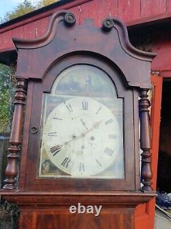 Longcase Clock. Antique Oak