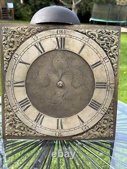 Longcase Clock Brass Dial Movement 10 Inch Dial Signed Joseph Stockfords, Thame