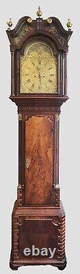 Longcase Clock. Thomas Ashton Of Macclesfield. Mahogany And Brass Century XVIII