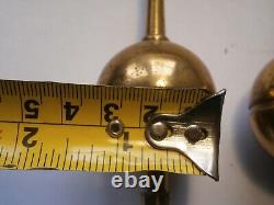 Longcase Grandfather Clock Brass Finials X3