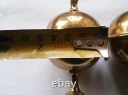 Longcase Grandfather Clock Brass Finials X3