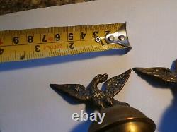 Longcase Grandfather Clock Brass Finials X3 C1830