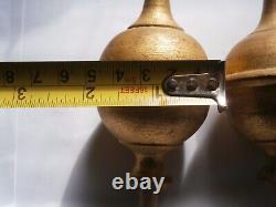 Longcase Grandfather Clock Wooden Finials X3