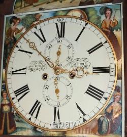 Mahogany AW Miller Airdrie Scottish Longcase Clock
