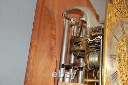 Mahogany Quarter Striking Musical Tubular Bells Longcase Grandfather Clock