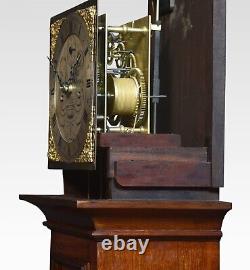 Mahogany cased eight day grandmother clock