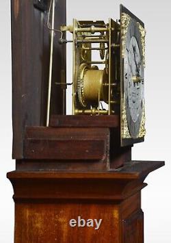 Mahogany cased eight day grandmother clock