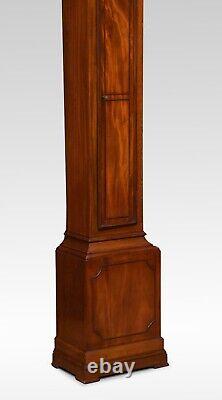 Mahogany cased eight day grandmother clock