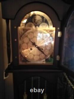 Mahogany finish longcase Grandfather clock