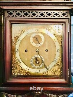 Miniature Late 18th C Rare Regulator Longcase Grandfather Clock