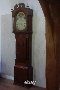 Moon Phase Antique Grandfather Clock 1830 1837