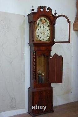 Moon Phase Antique Grandfather Clock 1830 1837