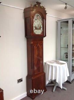 Musical Longcase Clock John Agar Malton 8 Bells 8 day Exhibition Mahogany York