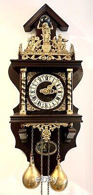 Nu Elck Syn sin Wall pendulum Dutch'Rich Man's' clock RESTORED 100% ACCURATE