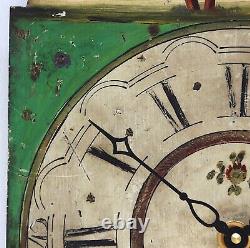Original vintage 19th century Grandfather/Longcase steel clock dial. British