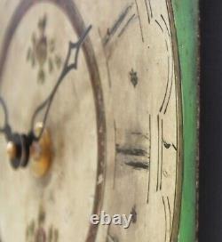 Original vintage 19th century Grandfather/Longcase steel clock dial. British