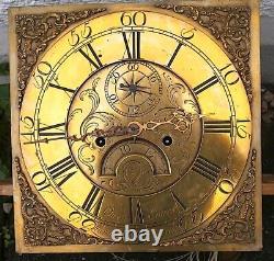 Own Evans, LlanerchymeddLONGCASE GRANDFATHER CLOCK DIAL+movent 12inch