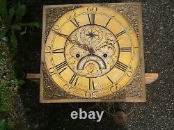 Own Evans, LlanerchymeddLONGCASE GRANDFATHER CLOCK DIAL+movent 12inch