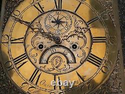 Own Evans, LlanerchymeddLONGCASE GRANDFATHER CLOCK DIAL+movent 12inch