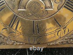 Own Evans, LlanerchymeddLONGCASE GRANDFATHER CLOCK DIAL+movent 12inch