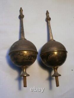 Pair Of Longcase Grandfather Clock Finials