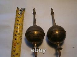 Pair Of Longcase Grandfather Clock Finials