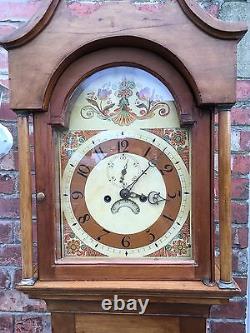 Pine grandfather clock reduced£495