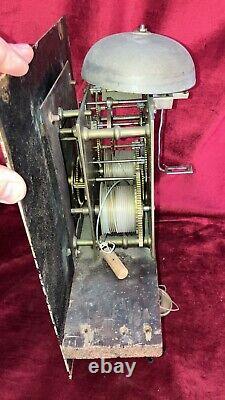 Quality Antique 8 Day Grandfather Clock Movement & Dial