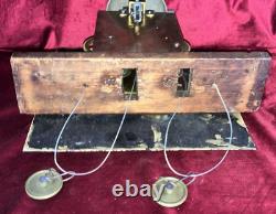 Quality Antique 8 Day Grandfather Clock Movement & Dial