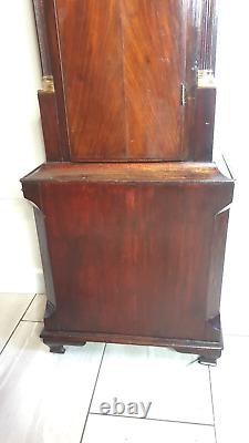 Quality Mahogany longcase (case only) 12 inch square dial mask