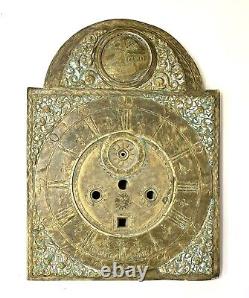 RARE Antique GABRIEL SMITH NAMPWICH NANTWICH Longcase Grandfather Clock Dial