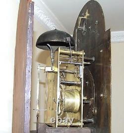 RARE MONTH GOING Antique Walnut Longcase Grandfather Clock Etherington LONDON