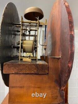 Rare 19th Century Column Scottish Drumhead Longcase Grandfather Clock