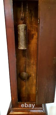 Rare Early 1700 10 Inch 30 Hour Pebworth Worcestershire Antique Longcase Clock